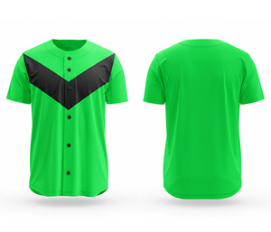 Maillot de baseball personnalisé avec impression par sublimation, vêtements de sport |   Kit de baseball d'équipe avec logo et numéros personnalisés |   Polyester respirant - Product Image 2