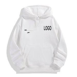 Sweat à capuche polaire d'hiver pour homme, manches longues, cordon de serrage, poche, couleur et logo personnalisables, streetwear, éco-responsable, décontracté - Product Image 5