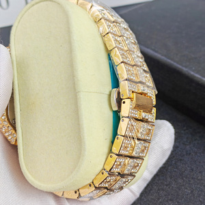 Nuevo Reloj de Cuarzo Cuadrado para Hombre, Relojes de Pulsera Masculinos de Lujo con Diamantes, Estilo Hip Hop, Relojes de Hombre con Cristales Brillantes - Product Image 3