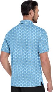 เสื้อเชิ้ตผู้ชายป้องกันริ้วรอย พิมพ์ลายดิจิตอล โลโก้สั่งทำ แบรนด์ OEM สำหรับชุดยูนิฟอร์มบริษัทและเสื้อผ้าส่งเสริมการขาย - Product Image 3