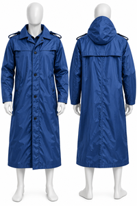 Fabricante al por mayor de impermeables vintage de poliéster/rayón con cuello en V y estampado floral, para uso de seguridad, uniforme táctico para exteriores, poncho, válido según ISO. - Product Image 2
