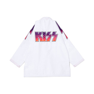 Kimono de Jiu-Jitsu Brésilien Noir Personnalisé Respirant Léger 100% Coton OEM Marque Privée Tissage Perlé Haute Densité 450 GSM - Product Image 5