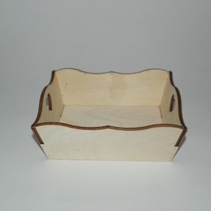 <b>Large</b> Eco-Friendly Wooden Storage <b>Basket</b> Modern Style with Handles Organizer for Toys Clothes Towels Books and Home Decoration - Product Image 2
