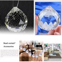Prisme en boule de cristal transparente, attrape-soleil suspendu, sphère en verre pour la décoration intérieure et le Feng Shui