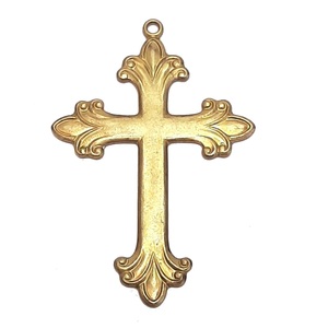 Croix décorative en laiton de qualité supérieure pour la décoration murale intérieure, usage religieux chrétien spirituel. - Product Image 6