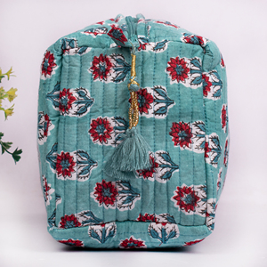 Set de Bolsas de Maquillaje Multifuncionales y Elegantes, Diseño Floral, Ecológicas, Lavables, para Viaje, Neceser de Cosméticos - Product Image 4