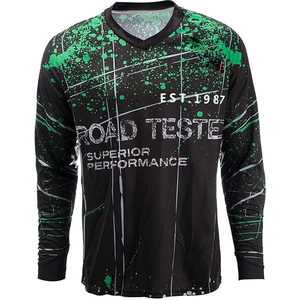 Jersey de Motocross MX/MTB para Descenso, con Logotipo Personalizado, Transpirable, de Malla, de Secado Rápido, de Poliéster/Nailon, Manga Larga, Unisex, para Adultos - Product Image 1