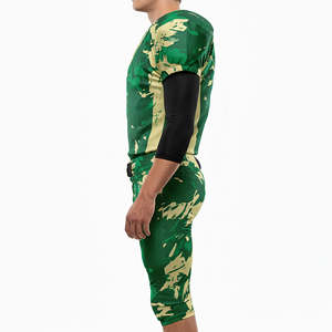 Maillot et pantalon de football américain de haute qualité, 100 % polyester, design sublimé, logo personnalisé imprimé, séchage rapide, grandes tailles - Product Image 2