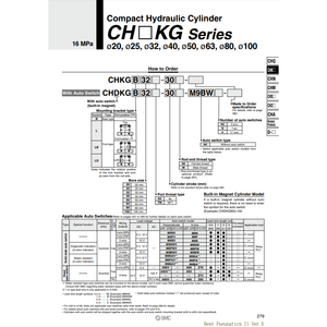 Cilindro hidráulico SMC Pneumatics Categoría de producto Cilindros hidráulicos - Product Image 2