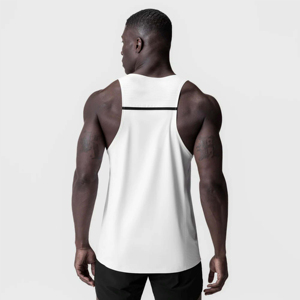 Débardeurs pour hommes, dernière mode, blancs, sans manches, toucher doux, débardeurs de sport, séchage rapide, à prix avantageux - Product Image 6