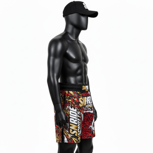 Shorts de karaté et de MMA en polyester + élasthanne, couleur personnalisée, légers, durables, confortables et respirants, prix de gros - Product Image 4