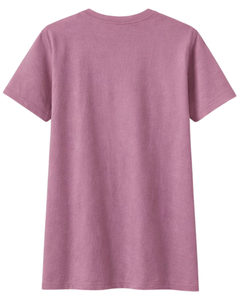 เสื้อยืดผู้หญิงสีชมพูปักลายดอกไม้แบบกำหนดเอง คอตตอน คอกลม แขนสั้น สไตล์ลำลองสำหรับฤดูร้อน รับผลิตตามแบบ พร้อมสกรีนโลโก้ OEM - Product Image 5