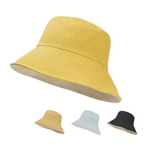 Chapeau Bob Unisexe en Coton Double Face Décontracté Protection Solaire Extérieure Logo Personnalisé OEM Motif Feuille Dessin Animé Lettre - Product Image 2