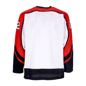Maillot de hockey sur glace personnalisé, motif de couture tendance, uniforme coloré pour équipe scolaire, sweat à capuche à manches courtes, chaussettes rayées, tenue de gardien de but - Product Image 3
