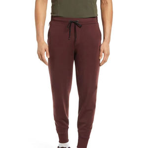 Pantalones de chándal personalizados de forro polar grueso para hombre, 100% algodón, corte holgado, cintura media, pierna ancha, informales - Product Image 1