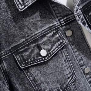 Chaqueta de Mezclilla para Hombre, Ligera, Casual, de Manga Larga, Estilo Urbano, a la Moda - Product Image 6