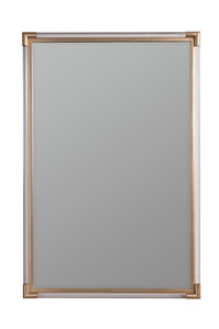 Achetez des miroirs muraux de qualité supérieure avec cadre en métal de forme rectangulaire, style tendance, en vente. - Product Image 5