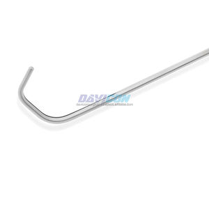 แคลมป์แลมเบิร์ต เคย์ สแตนเลสสตีลสำหรับการผ่าตัดผ่านกล้องทางทรวงอก แบบโค้ง 1x2 ดีบาเคย์ ปากจับแบบไม่ทำให้เกิดการบาดเจ็บ ขนาด 10 มม. แกนโค้งงอ พร้อมตัวล็อคแบบแร็ทเช็ต ยาว 21 ซม. พร้อมด้ามจับ - Product Image 5
