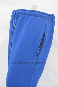 Pantalon de détente bleu roi pour femme, coupe droite, 100 % coton, couleur personnalisée OEM, taille élastique, pantalon cargo respirant pour l'été - Product Image 5