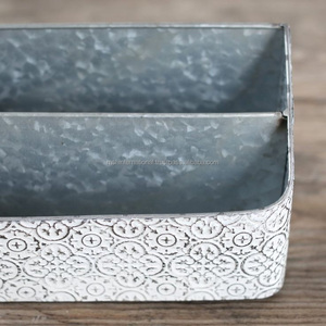 Wholesales Customized Toys Organizer Galvanized Metal Pet Things Storage <b>Bin</b> Pet Accessory Caddy Home Decor tory Srorage Bucket - Product Image 5