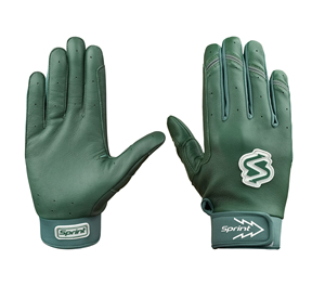 ถุงมือตีเบสบอลสีเขียวป่าพร้อมโลโก้สั่งทำ - หนังแกะแท้รับรองมาตรฐาน REACH - ผู้ผลิตถุงมือตีเบสบอล - Product Image 1