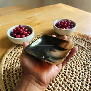 Cuenco Cuadrado de Alta Calidad Hecho a Mano con Cuerno de Búfalo y Toro, Vajilla Premium a Precio Económico - Product Image 5