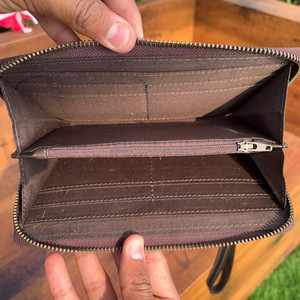 Cuir usiné à la main grande capacité multi-cartes fermeture éclair plus grand portefeuille Western femmes mode véritable cuir de vachette pochette sac à main - Product Image 6