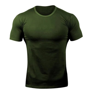 Camisetas deportivas personalizadas al por mayor para hombre y mujer, de secado rápido, manga corta, para gimnasio, fitness y deportes. - Product Image 6