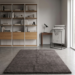 Charcoal <b>Grey</b> Wool Hand-Tufted Non-Slip <b>Rug</b> Soft Textured Modern Minimalist Living Room <b>Bedroom</b> Home Decor - Product Image 2