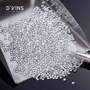 เพชร D'VINS Jewels ทรงกลม เพชรเลี้ยงในห้องปฏิบัติการ ขนาด 1 มม. ถึง 4 มม. สี D ความสะอาด VVS VS กระบวนการผลิตแบบ HPHT สำหรับทำเครื่องประดับ - Product Image 3