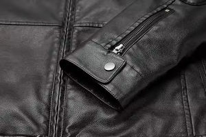 Veste en cuir pour homme de qualité supérieure, coupe ajustée, style motard |   Veste en cuir respirante coupe-vent tendance |   Vente en gros sur mesure - Product Image 6