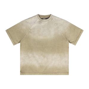 Camisetas de Jersey de Poliéster/Algodón con Lavado Ácido, Logotipo Frontal, Hombros Caídos, Estilo Urbano Oversize, Anti-Pilling, 220g, para Hombre - Product Image 2