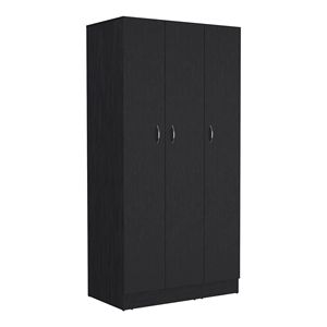 Deposito E-SHOP armadio a 3 porte Westbury nero con cassetti 2 interni - Product Image 6