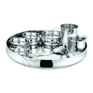 Ensemble de vaisselle en acier inoxydable, 8 pièces, service de table traditionnel en métal avec bol Katori - Product Image 1