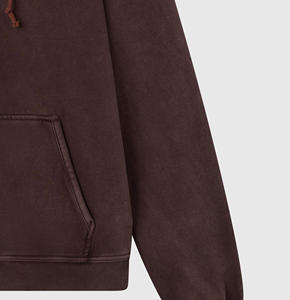 เสื้อฮู้ดซิปแบบไม่มีเชือกผูก ทรงโอเวอร์ไซส์ ผ้าฟลีซเนื้อนุ่ม คุณภาพสูงสำหรับผู้ชาย ขายดี รับผลิตตามแบบ - Product Image 6