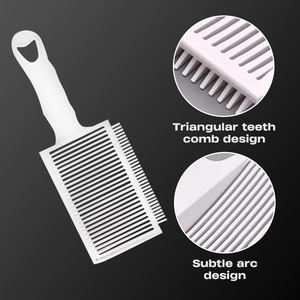 ชุดหวีตัดผม Barber Fade Combs รุ่นมืออาชีพ สีขาว คาร์บอน สำหรับผู้ชาย หวีจัดแต่งทรงผม หวีสำหรับเครื่องตัดผม สำหรับร้านทำผม - Product Image 6