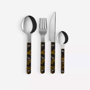 Ensemble de couverts minimalistes en acier inoxydable 4 pièces, finition miroir, résistant à la rouille, pour hôtels, restaurants, mariages et événements - Product Image 5