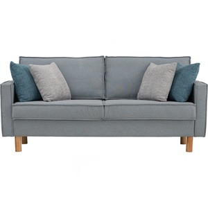 Sofá de Tres Plazas de Alta Calidad con Tapicería Moderna y Duradera, Patas de Madera Sólida para Muebles de Hogar, Sala de Estar, Hotel, Apartamento - Product Image 2