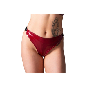 กางเกงชั้นในผู้หญิงสีแดงหนังแก้วแบบ Thong เอวต่ำไร้รอยต่อสไตล์เซ็กซี่ - Product Image 1
