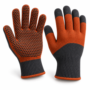 Gants de travail en coton à pois, respirants, antidérapants, sans silicone, offrant une traction améliorée de la paume, une mobilité flexible et un confort optimal. - Product Image 1