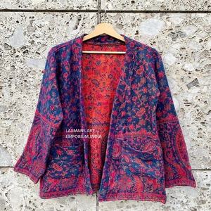 Ponchos Abiertos de Invierno con Capucha, Estampados, de Lana Acrílica, Multicolores, Kimono de Diseño para Unisex, Venta al Por Mayor desde India - Product Image 1