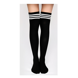 Chaussettes personnalisées pour femmes, antibactériennes, respirantes, en coton doux, couleur personnalisée, impression numérique, compression de classe 1, pour le yoga - Product Image 6