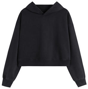 เสื้อฮู้ดดี้ผู้หญิงทรงหลวมโอเวอร์ไซส์พิมพ์ลายสไตล์ครอสชอลเดอร์ ล้างสีแบบแอซิด สำหรับฤดูหนาว - Product Image 5