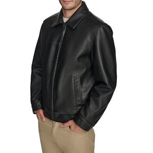 Vestes en cuir pour hommes à manches longues, couleur et logo personnalisés, best-seller, prix bas, veste d'hiver en cuir pour garçons - Product Image 3