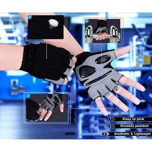 Gants de fitness respirants pour hommes et femmes avec support de poignet rembourré pour soulevé de terre, entraînement et tractions - Product Image 5