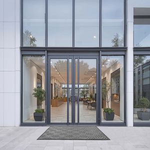 Tappeto d'ingresso moderno per interni ed esterni 61,5 x 36 pollici, elegante con retro in TPE, resistente per uso commerciale - Product Image 5