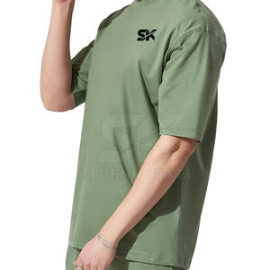 T-shirt uni surdimensionné le plus vendu à bas prix, t-shirt personnalisé avec logo, t-shirt uni surdimensionné pour hommes - Product Image 4