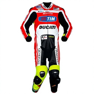 Traje de Carreras Simoncelli MotoCP Zonda 1 Pieza de Cuero Vacuno/Canguro para Moto/Conducción, Mono/Traje MotoCP para Motociclistas de Nivel - Product Image 1