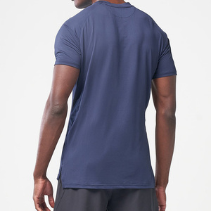 Men's Premium Compression Gym T-Shirt Slim Fit Sporty Dry Sports Wear Moisture Wicking Nylon <b>Polyester</b> Material Workout <b>Tshirts</b> - Product Image 4