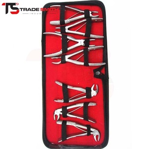 Juego de instrumentos de extracción dental TSI de 7 piezas, fórceps de acero inoxidable para extracción de dientes profesional y procedimientos quirúrgicos orales - Product Image 1
